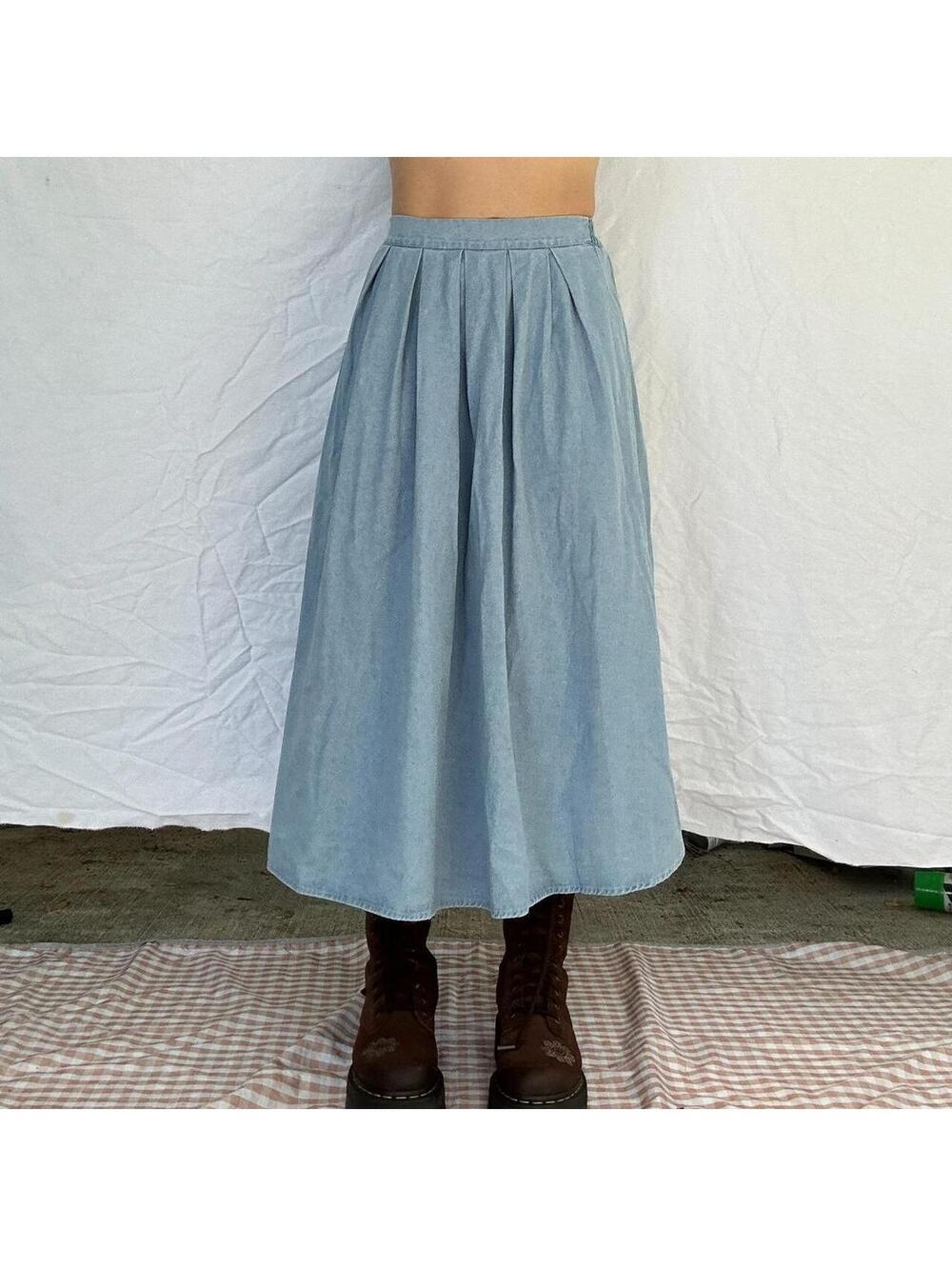 Y2K COTTAGE MIDI SKIRT